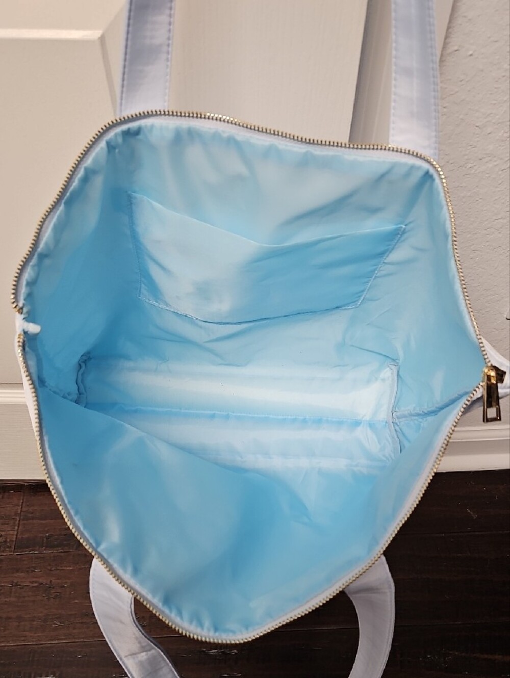 Light Blue 'TEACH' Tote Bag - Teacher Shoulder Bag - Picture 2 of 3